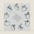 LIQALU 9 Pcs Crochet Rings Adjustable Animal Tension Rings Yarn Guide Tools