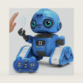 Robot Toys for Boys and Girls, Rechargeable Remote Control Robot with Auto-Demonstration, Light Projection, Dance Moves, Music, and Gesture Sensing –Toy Robot Gifts for 6+ Year Old Boys (Blue)