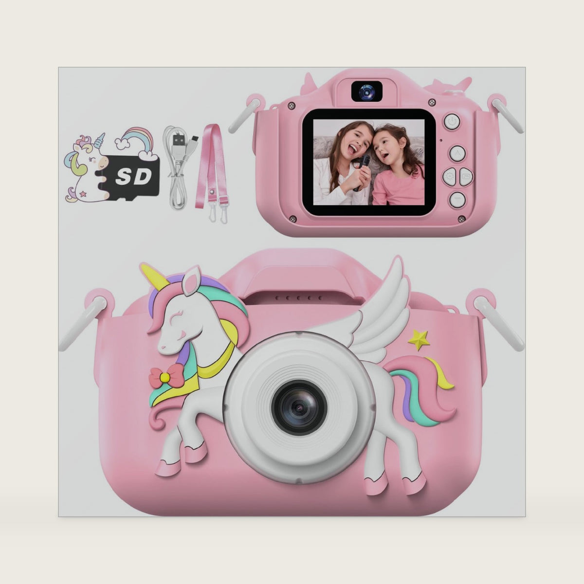 Masterbee Children's Camera Toys for Girls & Boys, 3-12 Years - 1080P HD Video Kids Digital Camera - Perfect for Christmas & Birthday Gifts