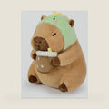 Ditucu Cute Capybara Plush Pillow Dinosaur Drinking Milk Tea Stuffed Animal Capibara Plushies Toys Gifts for Kids Brown 11 inch