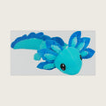 ZEKLZD Axolotl Plush Toy,14" Axolotl Stuffed Animal,Salamander Axolotl Plush Doll Gifts for Boys Girls Birthday Christmas, New Year (Blue)