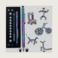 Magnetic Fidget Pen Magnetic Pen Gifts Fidget Pen Toys for Teenage Girls Boys Adults，Toy Pen Decompression Toy Magnet Pen, Versatile Deformable Fidget Writing Pen (Small Colour)