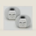 Lana Gatto Silk Mohair Yarn for Knitting and Crochet, 75% Kid Mohair 25% Silk, Lace Weight, 2 Skeins x 0.88 oz (1.8 oz, 464 yds), US 2.5 Needles, Fluffy Yarn, White, Made in Italy
