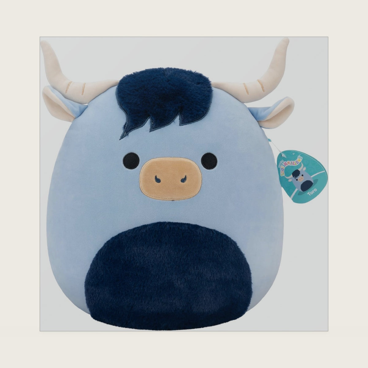 Original 14in Toro the Blue Highland Cow – Official Plush (Large)