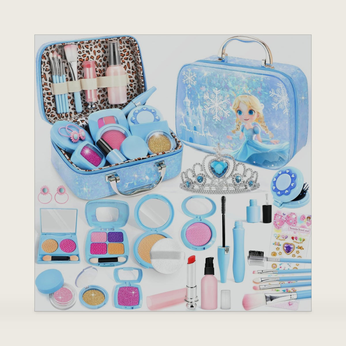 Pretend Play Fake Makeup Set for Kids Toddlers 3-5 5-8