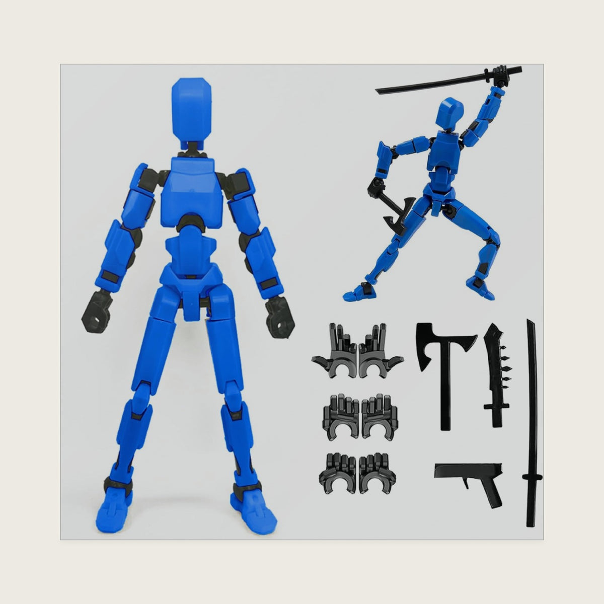 Titan 13 Action Figure Set, Multi-Jointed Dummy Robot 13 Figure for Gifts