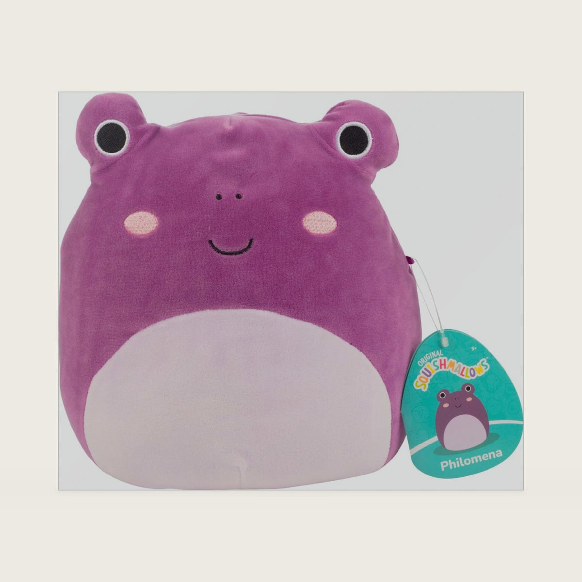 8-Inch Philomena Purple Frog Plush