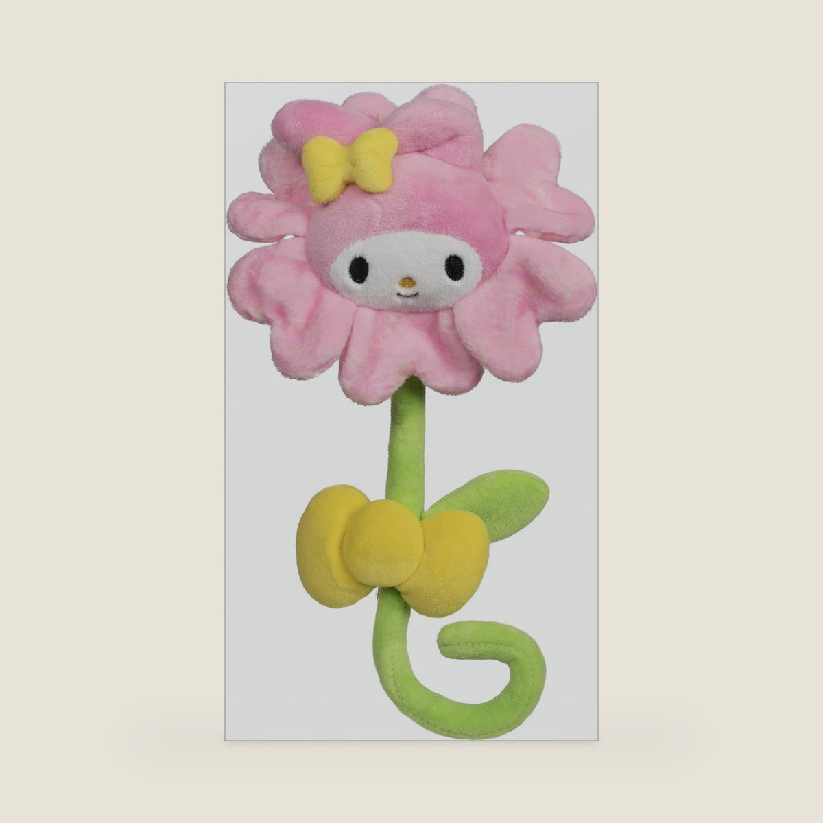 Jazwares and Friends 14-inch My Melody Pink Plush Special Occasion Flower with a Bendable Stem - Giftable Packaging - Officially Licensed - Ages 6+