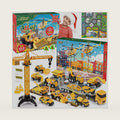 Christmas Advent Calendar,Alloy Construction Engineering Vehicle Toys for 3-8 Year Old Boys Girls 24 Days Countdown Calendar Stocking Stuffer Christmas Countdown Gifts for 3-8 Year Old Boys Girls (Yellow)