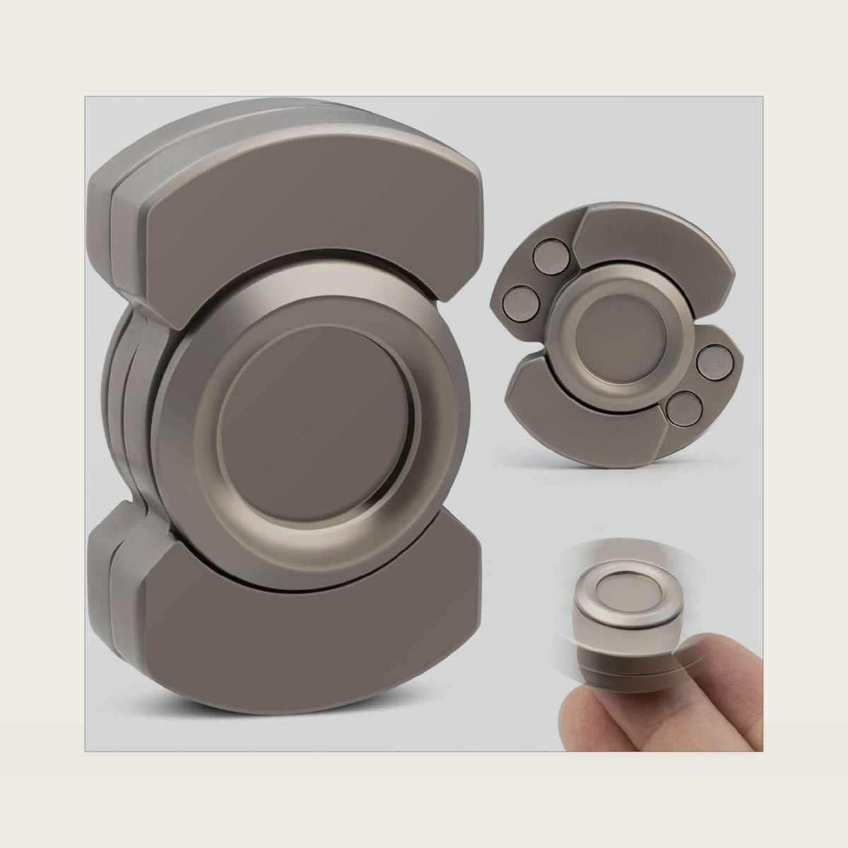 3-in-1 Fidget Toys Adults Kid: Spinner, Slider & Clicker