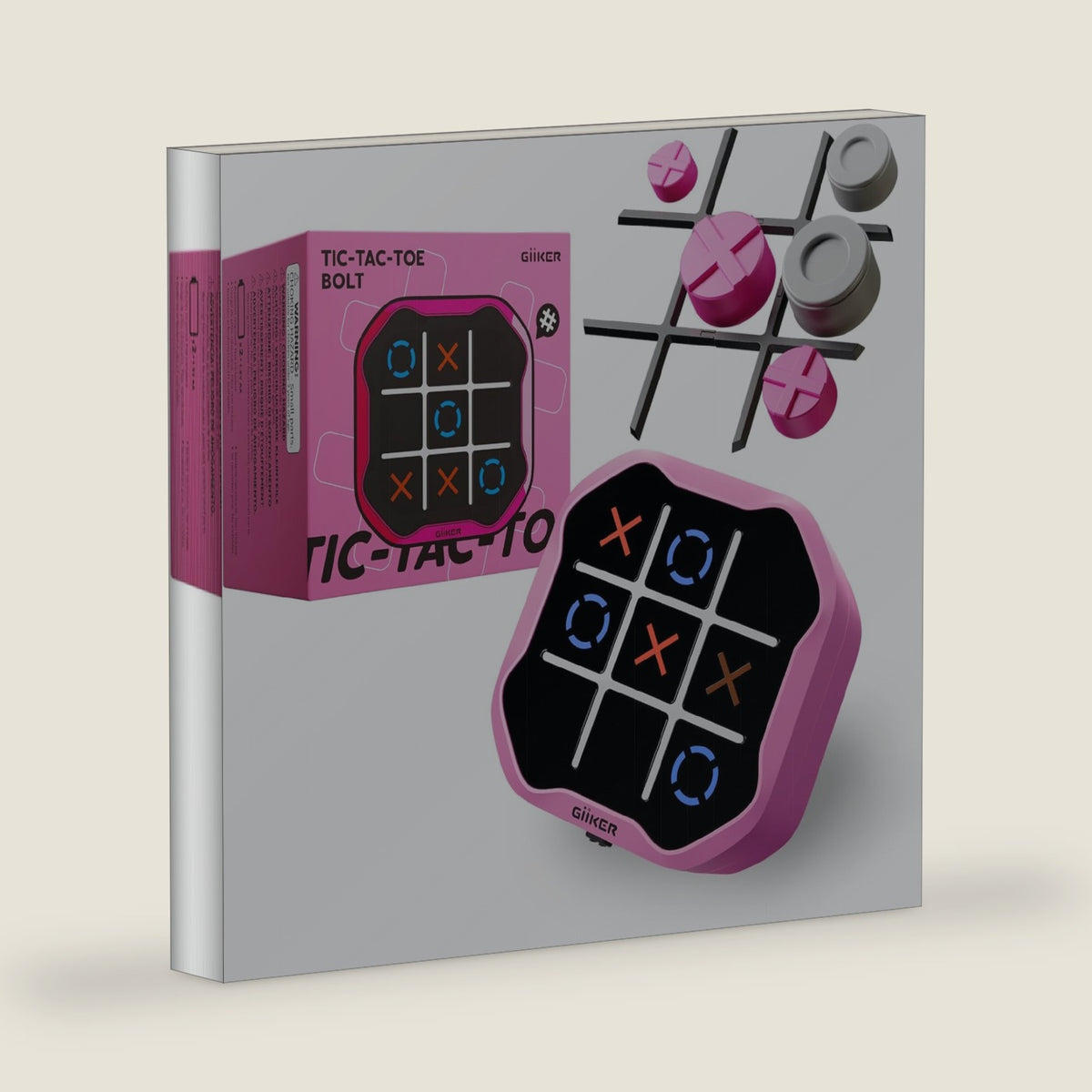 GiiKER Tic Tac Toe Bolt, 4-in-1 Electronic Game for Kids Ages 6+