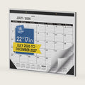 Desk Calendar 2026-2027,July 2026 to December 2027,Desk calendar 2026-2027 Large 22x17, Classroom Calendar 2027 with PVC Cover,Round Holes& NOTES List (Black),18 Months Calender 2027