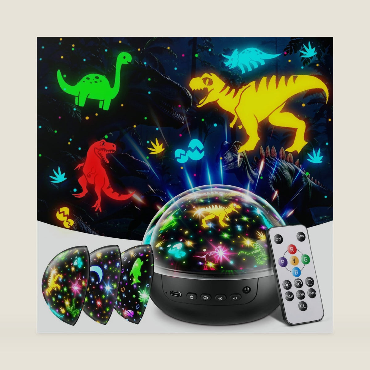 Dinosaur Toys, Remote+ 3Films+ 93Effects Dinosaur Toys for Kids 3-5