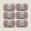 Crafted By Catherine Chunky Chenille Yarn - 6 Pack (8 oz / 227 g, 31.7 Yards Each Skein), Beige, Gauge 7 Jumbo