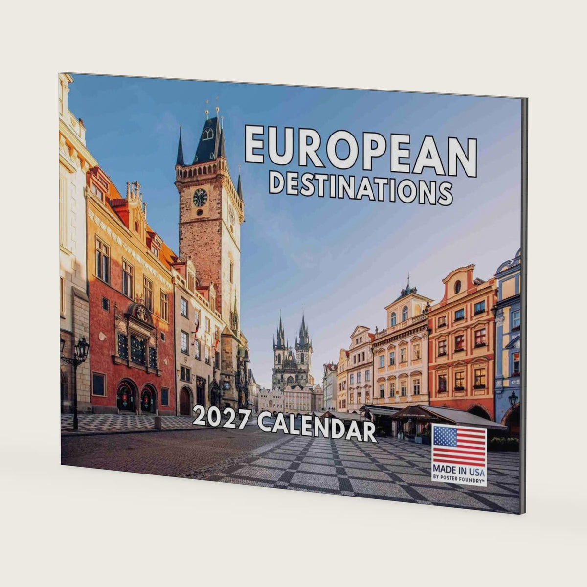 Europe Calendar 2027 European Destinations Travel Monthly Wall Calender
