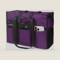 TOPDesign Utility Water Resistant Tote Bag with 13 Pockets, Zipper Closure