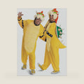 Super Mario Bowser Costume for Adults, Official Nintendo Bowser Hooded Jumpsuit