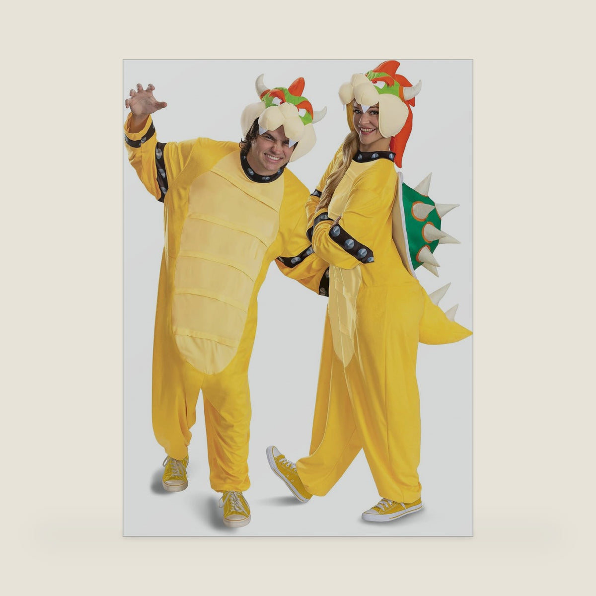 Super Mario Bowser Costume for Adults, Official Nintendo Bowser Hooded Jumpsuit
