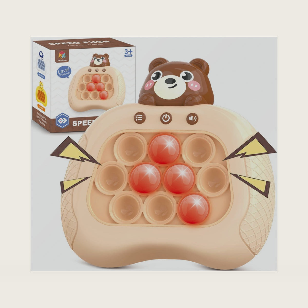 Fast Push Game Console, Handheld Bubble Fidget Toy for Kids Ages 3-12