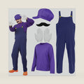 7 Pcs Halloween Bad Plumber Costume for Adult Cosplay Party