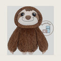 SUZZIPAD Microwavable Stuffed Animal, Heated Sloth Plush, 11", Brown