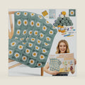 Coopay Crochet Kit for Beginners, Easy Granny Square Crochet Blanket Kit