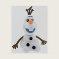 Store Official Olaf Medium Soft Toy for Kids, Cuddly Character with Fuzzy Texture and Embroidered Details, Satin Tooth, Plushy Suitable for All Ages