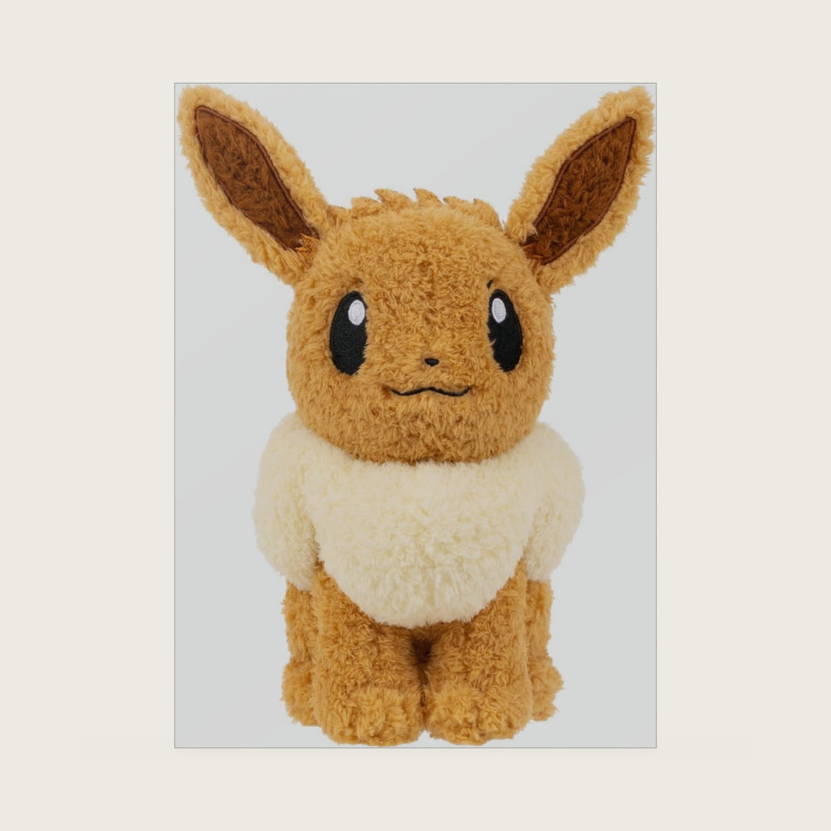 Cuddly Eevee Plush - 8-Inch Soft Shaggy Plush with Authentic Details