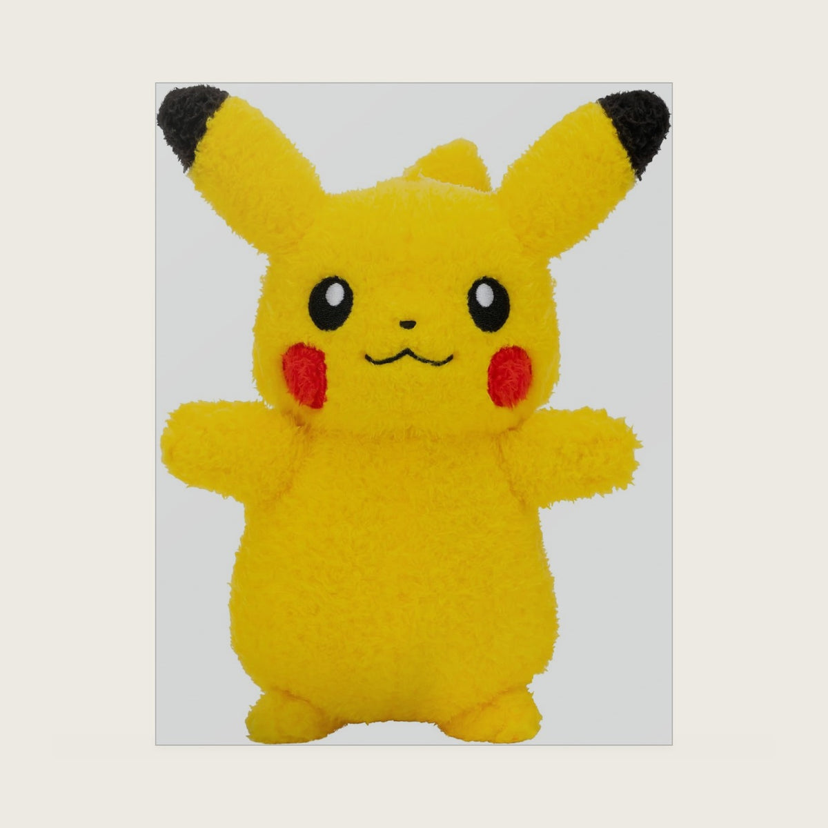 Cuddly Pikachu Plush - 8-Inch Soft Shaggy Plush with Authentic Details