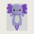Purple Axolotl Microwavable 1.5 lbs Unscented Heating Pad for Women and Kids- Cute Soft Cozy Pillow Plush Heatable Warm Stuffed Animals - Hot and Cold Plushie - Axolotl Gifts for Girls and Boys