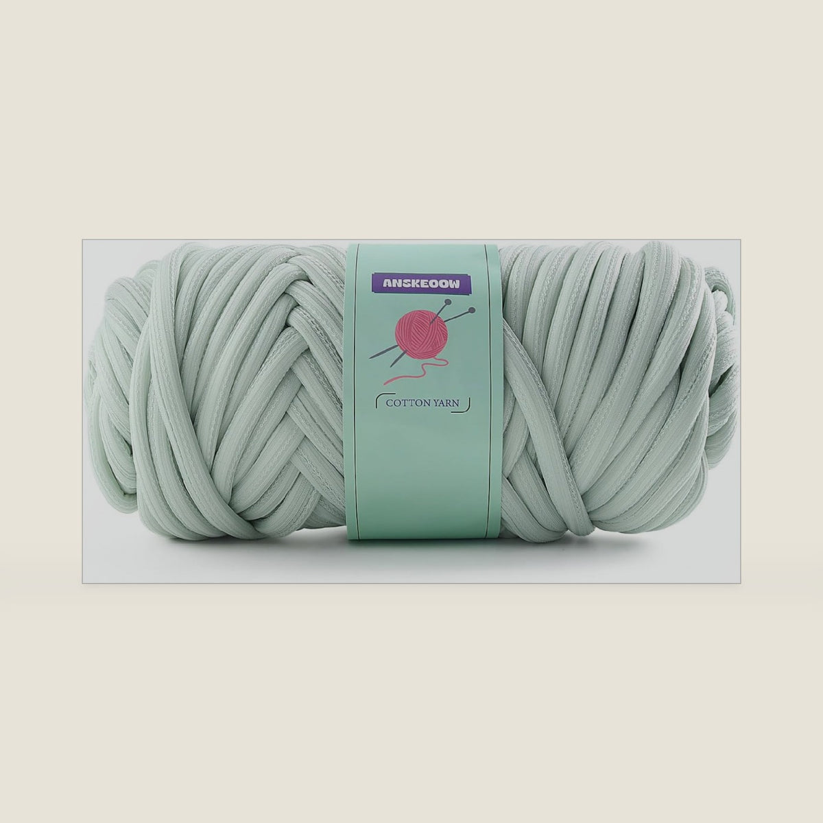 Chunky Yarn for Hand Knitting, Super Bulky Jumbo Green Yarn for Crocheting