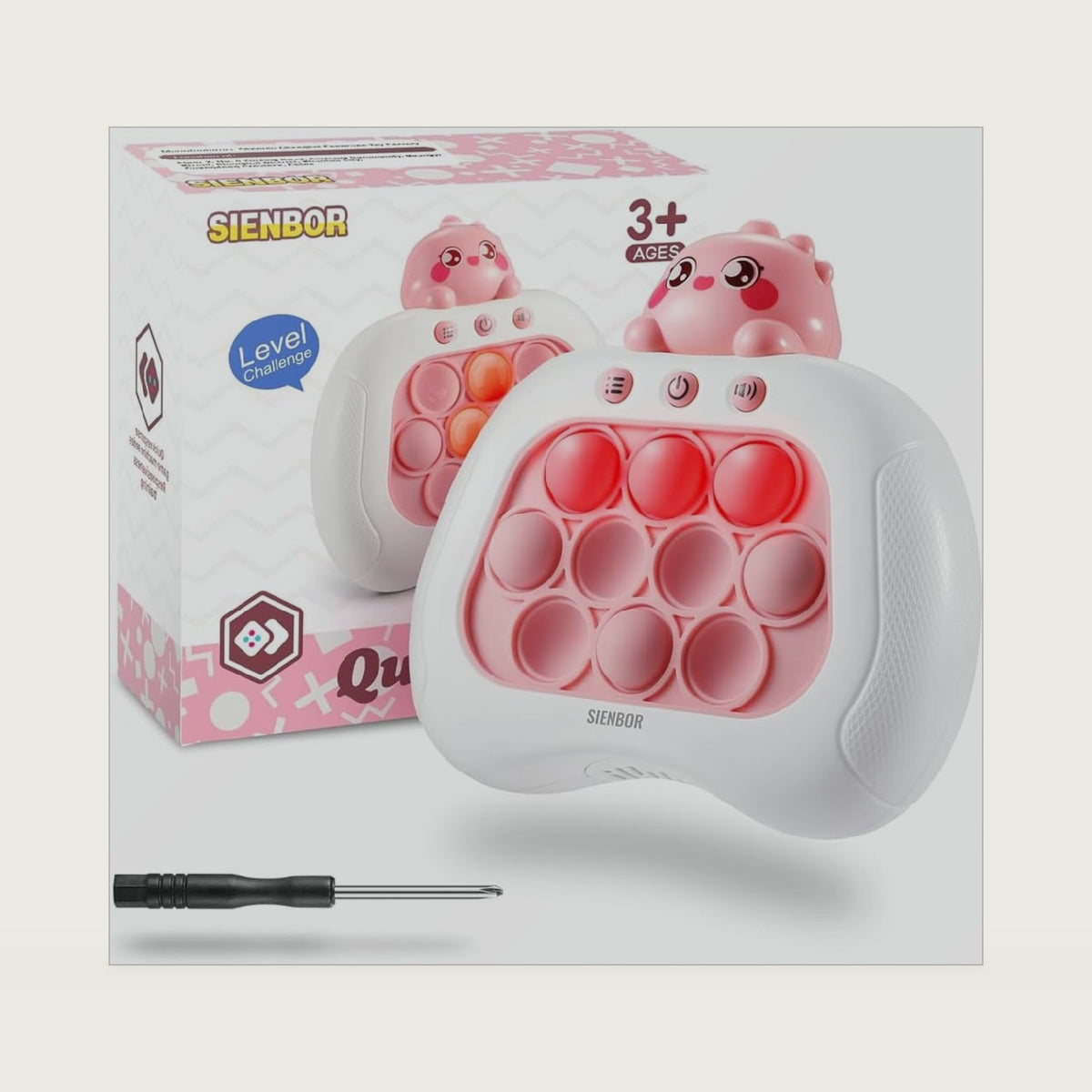 SIENBOR Quick Push Game Console,4 Modes Games, A Toy Game Machine That Exercises Reaction Ability and Improves Concentration |Teens Boys & Girls Ages 3-12 Years Old & Up