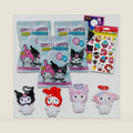 My Melody and Kuromi Blind Bags Set - 3 Pack Mystery Bags Bundle with Mini Figure Plush Clips Featuring My Melody and Kuromi Plus Stickers | Party Favors, Supplies