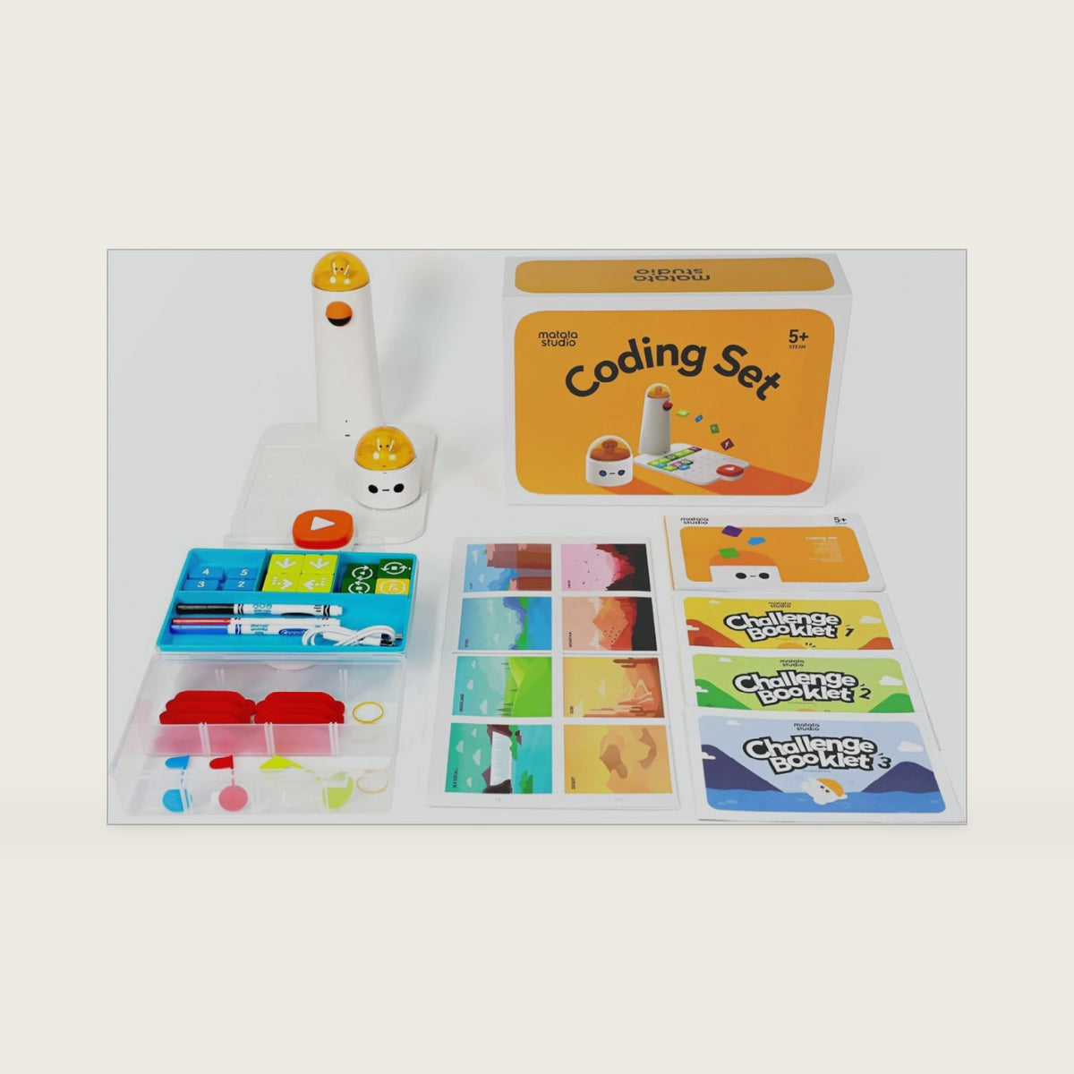 Coding Robot Set for Kids 4+, Screen-Free STEM Programming Toy