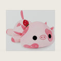 Onsoyours 9 Inch Cow Plush with Strawberry Headwear, Cute Strawberry Love Cow Pink Stuffed Animal, Little Ultrasoft Plush Toy Gift for Kids
