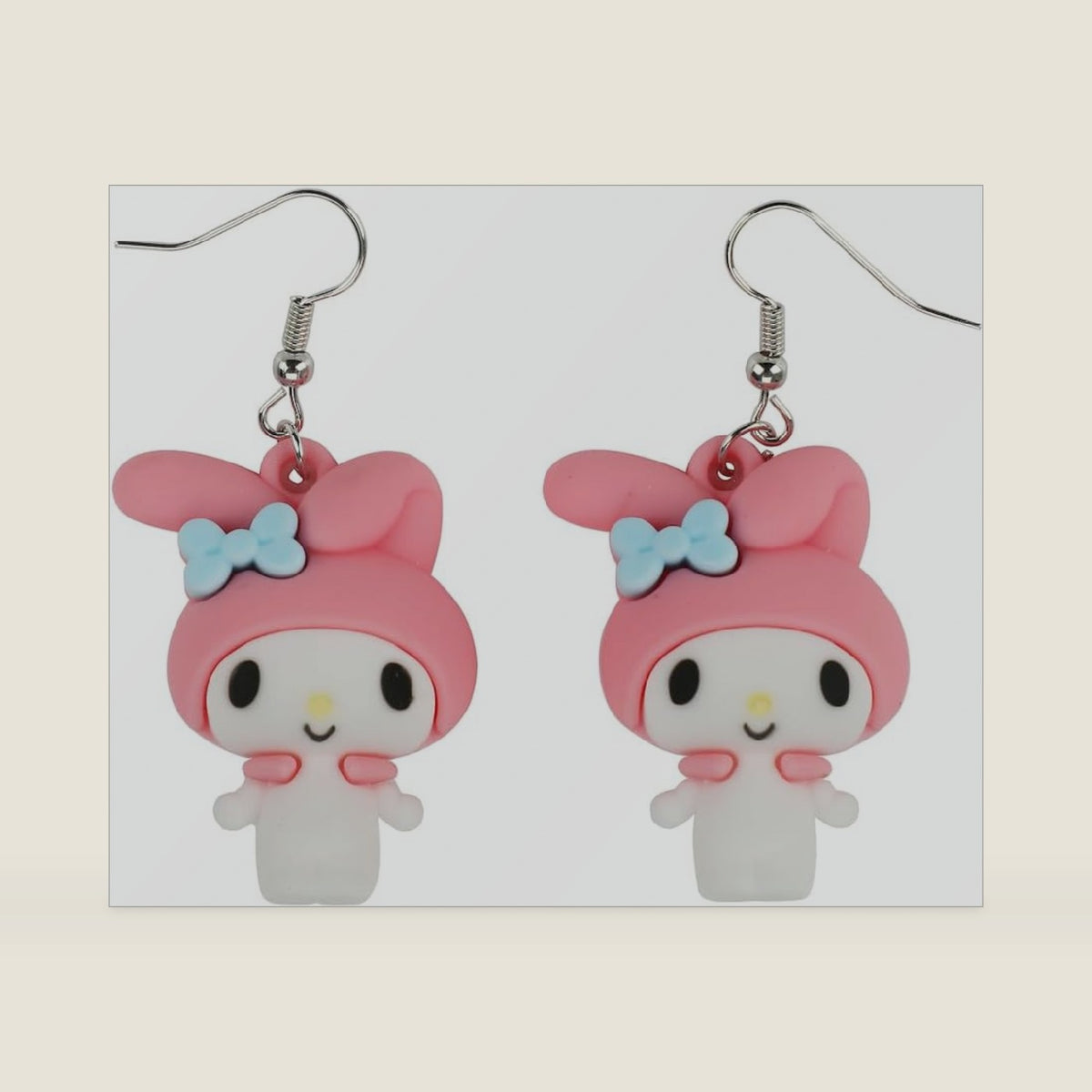 My Melody Plush Oversized Character Earrings, OSFA