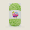 100g Velvet Chenille Yarn for Crocheting,Lime Green Fluffy Velvet Plush Yarn Thick Soft Chunky Chenille Yarn Baby Blanket Yarn for Crocheting Knitting Beginners（Lime Green）