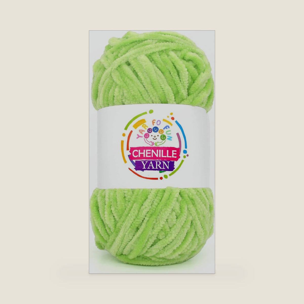 100g Velvet Chenille Yarn for Crocheting,Lime Green Fluffy Velvet Plush Yarn Thick Soft Chunky Chenille Yarn Baby Blanket Yarn for Crocheting Knitting Beginners（Lime Green）