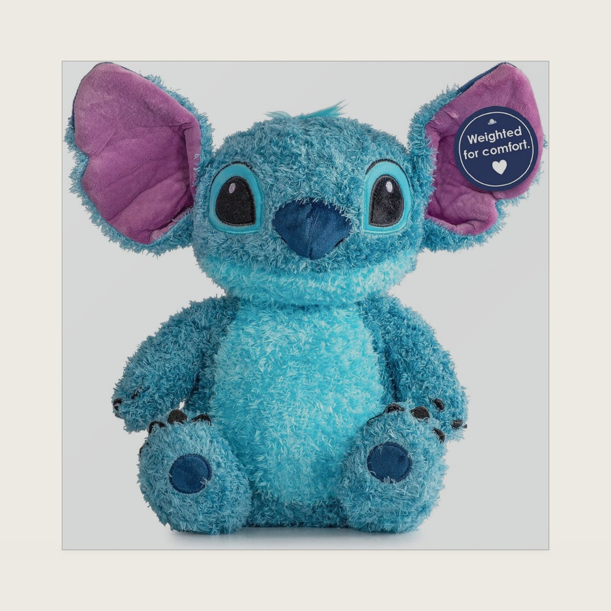 Lilo and Stitch Weighted Fuzzy Plush Pillow Buddy, Blue