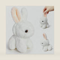 Cute White Bunny Plush Toys for Kids and Adults, Soft Rabbit Stuffed Aniamls, Cuddly Bunny Doll Small Stuffed Animals for Kids, Girls and Boys Birthday, Easter Basket Stuffers