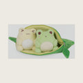Cuddle Barn PlushGoals - Edawawa Cute Soft Green Edamame Frog Plush Toy, 13 inches