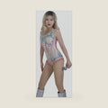 Sequin Bodysuit Swimsuit Sparkle Costume Tour Outfit Halloween Cosplay For Women Girls（7-8）