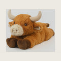 Cuckool Bull Stuffed Animals, Microwavable Stuffed Animals Adorable Fluffy Bull Plush for Warmth & Comfort, Heatable Coolable Lavender Scent Toys, Cute Soft Plushies Gift for Kids Boys Girls & Adults