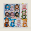 4 Inch Mini Baby Dolls 6pcs Set Realistic Baby Dolls Toys with Cute Handmade Doll Clothes for Suitability Kids 3 and up (Animals)
