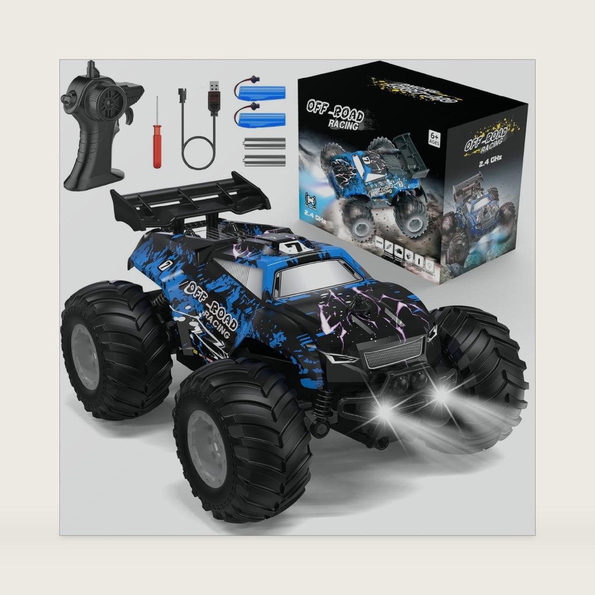 All-Terrain Remote Control Car for Boys Christmas Kids Rechargeable