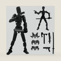 Assembly Completed-Titan 13 Action Figures, Upgrade Titan 13 Action Figure, Dummy Robot 13 Action Figure Set,3D Robot Action Figures for Children's Day Birthday Gifts (Assembly Completed-Black)