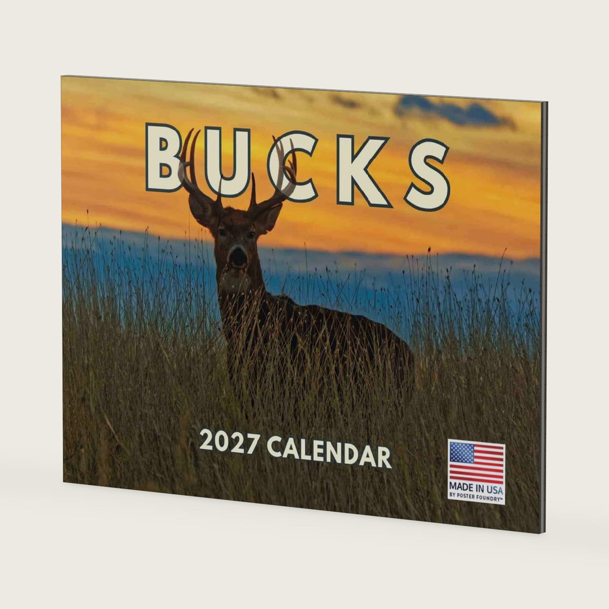 Buck Hunting Calendar 2027 Monthly Wall Calender 12 Month