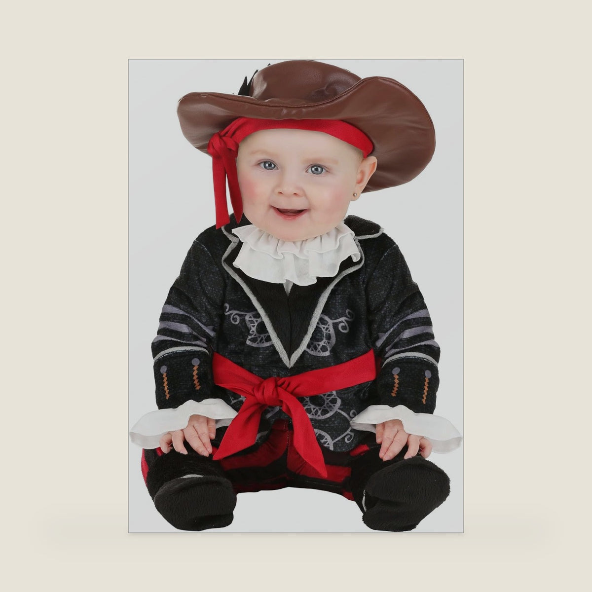 Infant Posh Pirate Costume | Premium Pirate Costume with Fully Enclosed Booties