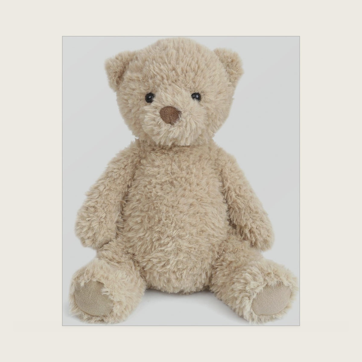MON AMI Marshmallow Bear 12-Inch Stuffed Animal, Soft Teddy Bear Plush