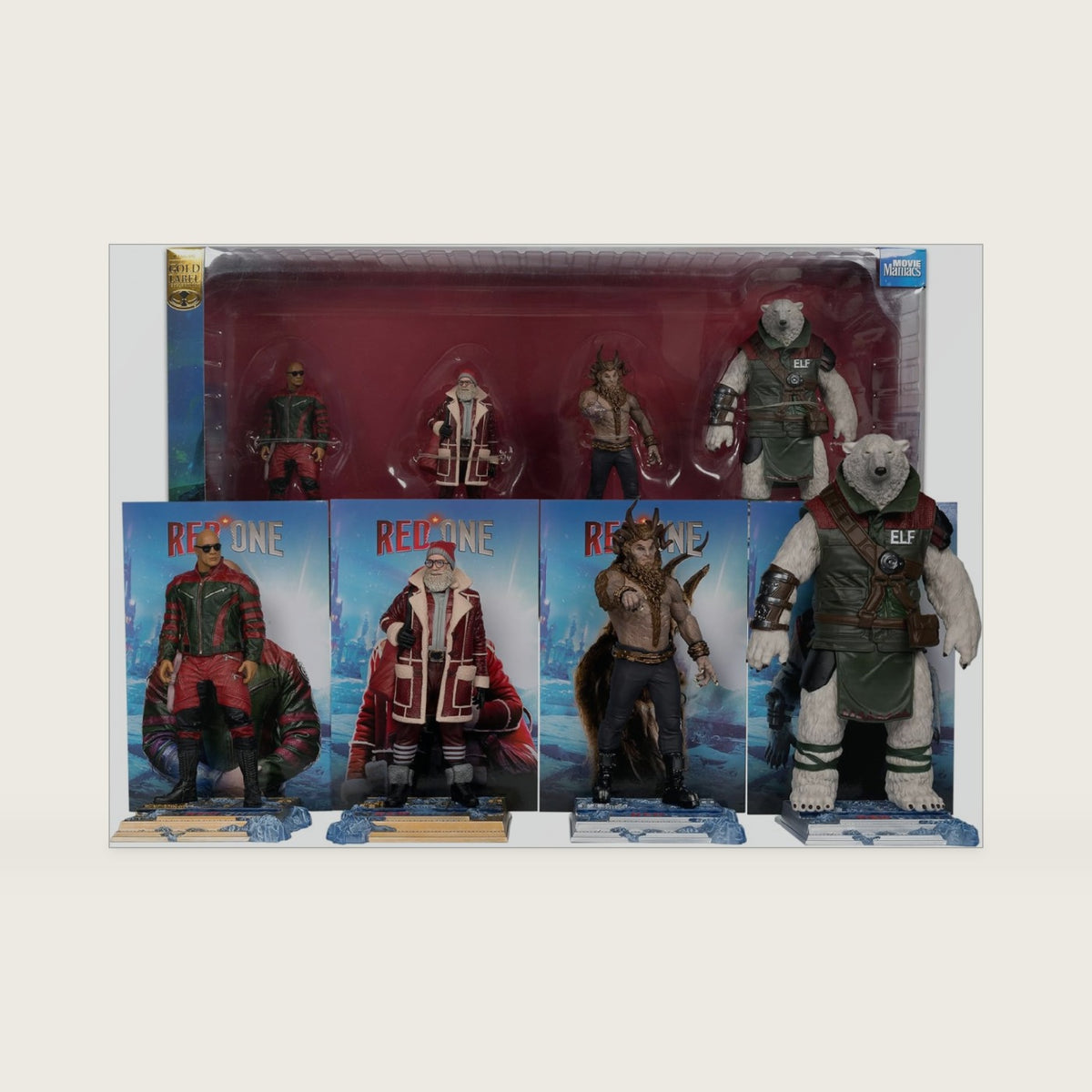 McFarlane Toy - Red One Callum Drift, Nick, Garcia & Krampus 6in Posed Figure 4pk, Gold Label, Amazon Exclusive